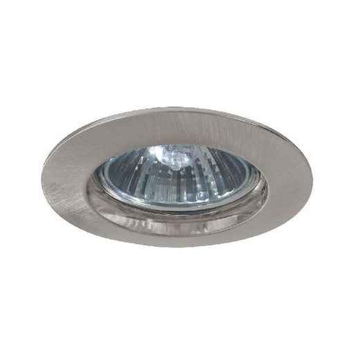 [PAU5796] Premium Encastr. fixe max.50W 230V GU10 51mm Acier brossé/Alu Zinc