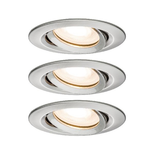 [PAU92900] Kit enc Prem Nom IP65 orientable LED 3x7W 230 V GU10 51 mm Acier brossé/alu z