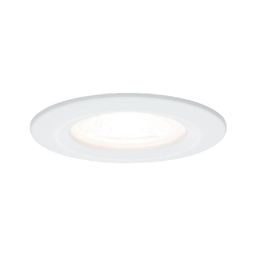 [PAU93631] ENC Nova rond fixe max. 35W 230V GU10 51mm Blanc dépoli/alu zinc