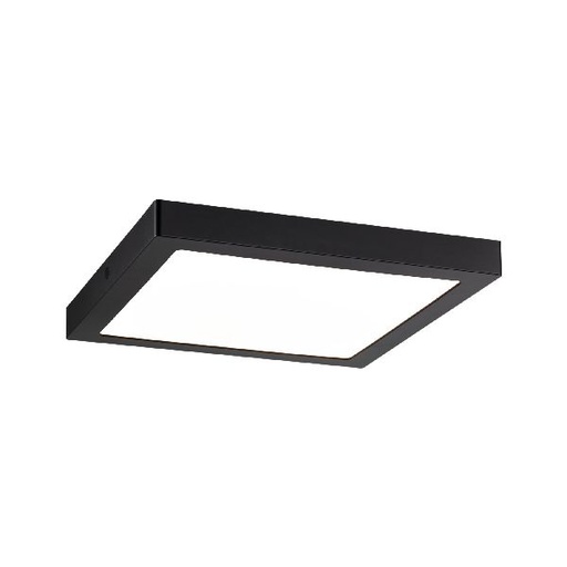 [PAU70985] Pan LED WallCeiling Abia 300x300mm 22W Noir mat 230V plastique