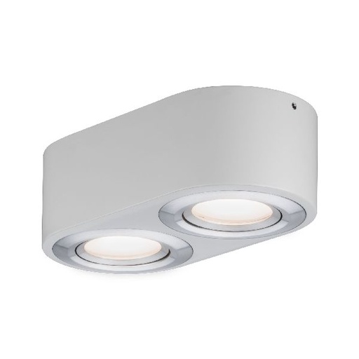 [PAU79709] WallCeiling Argun LED 2x4,8W Blanc Alu brossé 230 V, métal