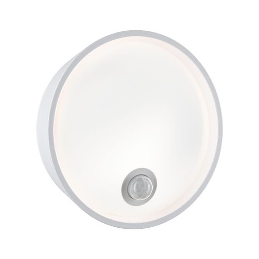 [PAU94699] Applique murale d'extérieur Platomo blanche détecteur de mouv 230V IP44 3000K