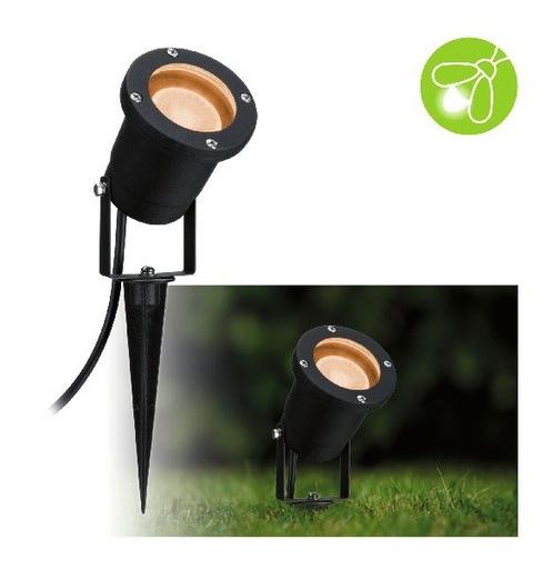 [PAU94731] Garden Spot extérieur 230 V 2200 K resp. insectes GU10 Métal noir