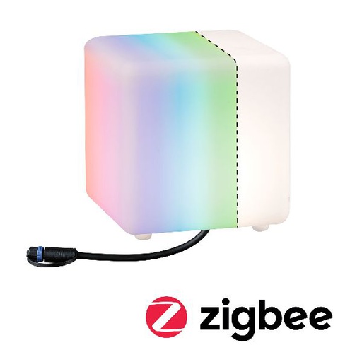 [PAU94268] Objet lumineux ext. Plug&amp;Shine Cube IP67 RGBW 24V ZigBee