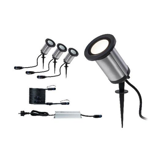 [PAU94286] Spot Outdoor Plug&amp;Shine Classic Kit starter Anthracite 3000K 6W 24V IP65