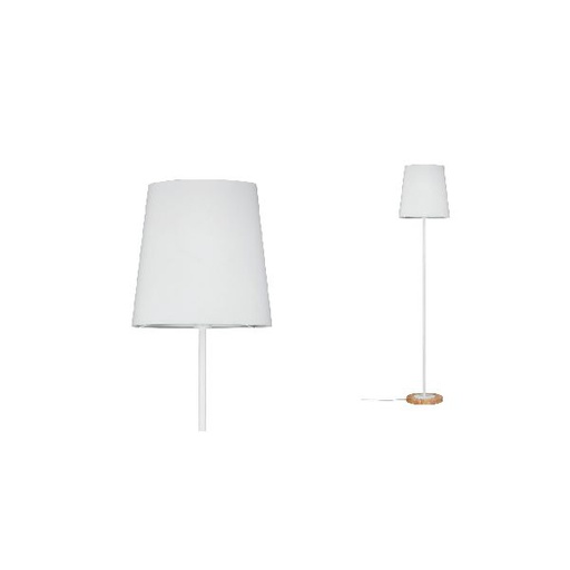 [PAU79634] Neordic Stellan Lampadaire max 1x20W E27 Blanc/Bois 230V Tissu/Métal/Bois