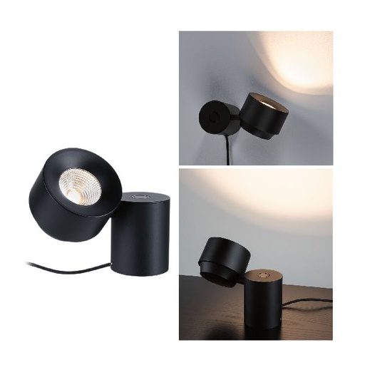 [PAU79776] Lampe à poser LED Puric Pane I 3W 3Stepdim Noir 230V métal/plastique
