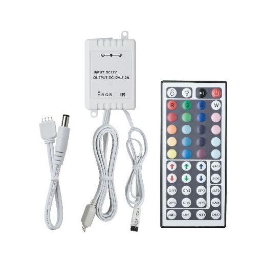 [PAU70202] Function YourLED RGB-Controller 12V DC avec télécommande IR synthétique