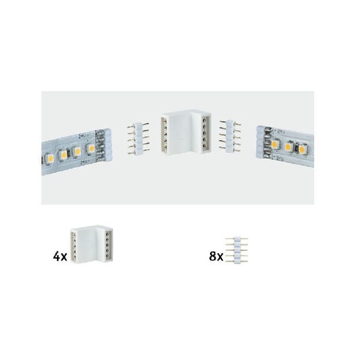 [PAU70615] Function MaxLED Edge-Connector 90°quatro blanc