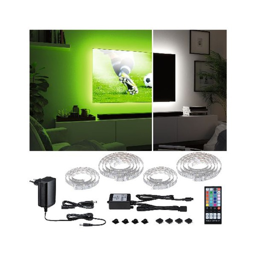 [PAU78876] Kits Comfort MaxLED 250 TV 65 RGBW 3000K 22W 230/24V Argent Syn