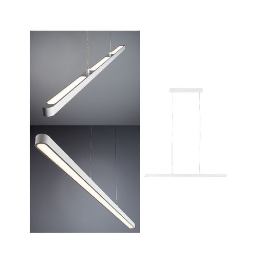 [PAU79901] Suspension Lento grd LED 1x_W Blanc 230 V aluminium /plastique