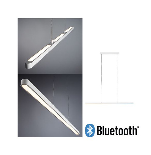 [PAU79903] Suspension Lento BLE LED 1x_W TunW Blanc 230 V aluminium /plastique