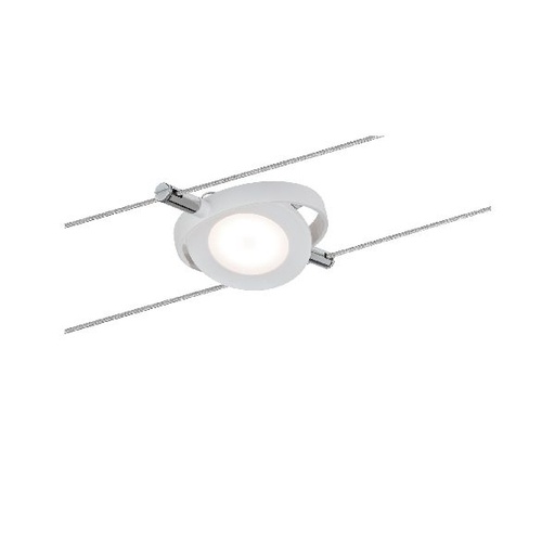 [PAU94088] Système à câbles DC LED spot RoundMac 1x4W blanc mate 12V DC plastique
