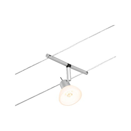 [PAU94449] Wire Spot Sheela max1x10W GU5,3 Chrome mat/Chrome 12V CC 60VA plastique/Métal