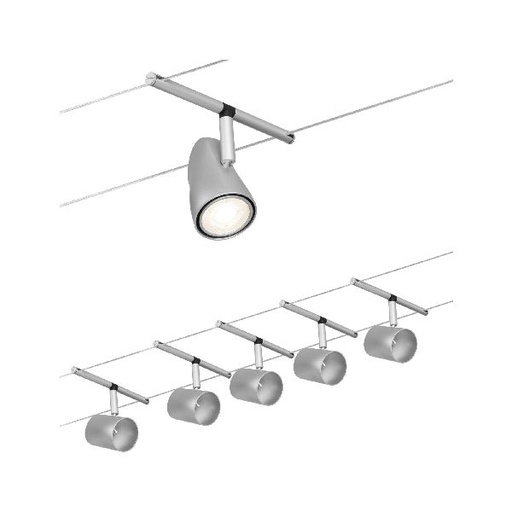 [PAU94465] Kit Wire Systems CC Cup max5x10W Chrome dép/chrome GU5,3 12V CC 60VA Syn/Métal