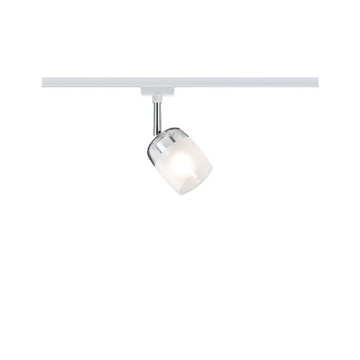 [PAU95343] Spot Système URail Blossom max 1x10W G9 Blanc/Clair/Satin 230V Métal/Verre