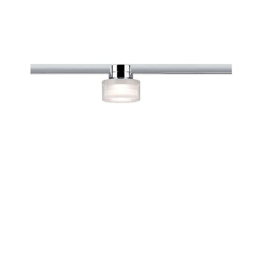 [PAU95502] Ceiling Topa URail Dot 1x5,2W Chrome/Clair/Satin 230V Métal/Acrylique