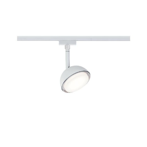 [PAU95509] Spot Hemi URail 1x5W Blanc 230 V, métal/plastique