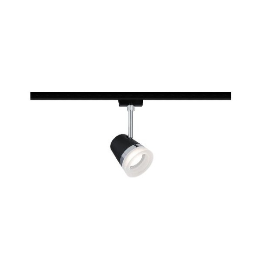[PAU96925] Spot URail Cone max 1x15W Noir mat/ Chrome 230 V métal/plastique