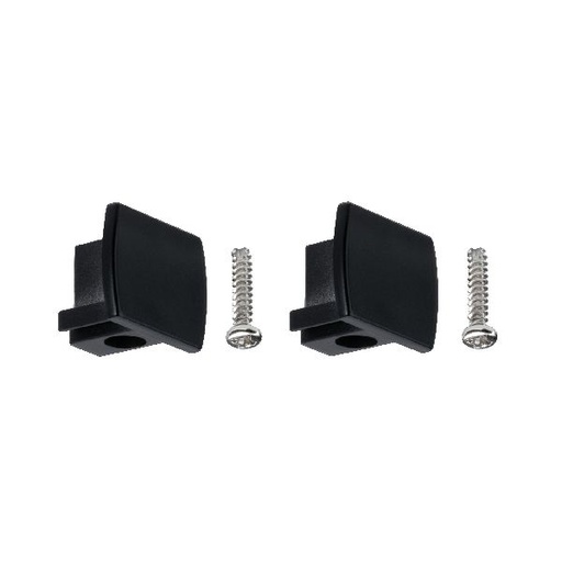 [PAU96961] Lot de 2 embouts URail universels Noir mat synthétique