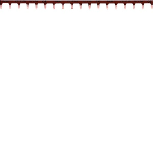 [HAG-KB163PG] Barre de pontage 1P 63A languette 10mm² marron 18M KB163PG