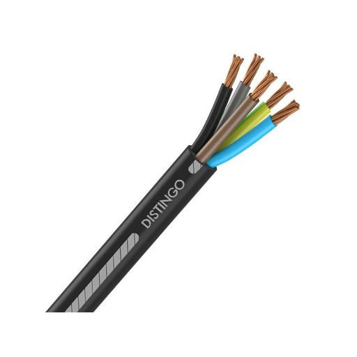 [CAB-1572] Câble électrique U-1000 R2V 5G50 mm2 cuivre rigide noir - touret de 50m