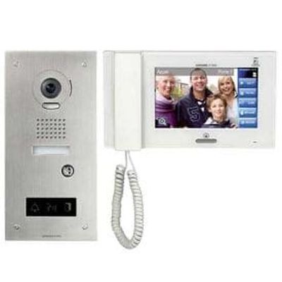 [AIP130324] AIPHONE Kit visiophone 7" encastré avec caméra inox grand angle - JPS4AEDFL