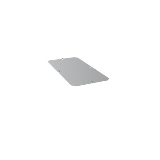 [HAG-FN10040AL] Plaque entrée pleine en AL plaque passe câbles ouverte basse quadro evo 1000x400 FN10040AL
