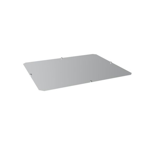 [HAG-FN4580AL] Plaque entrée pleine en AL plaque passe câbles ouverte basse quadro evo 450x800 FN4580AL