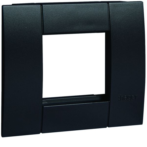 [HAG-GT4519011] Support d'appareillage 45x45 simple noir pour goulottes alu GT4519011
