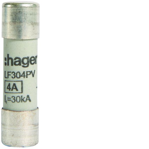[HAG-LF304PV] Cartouche fusible PV 10x38 mm 1000V DC 4A LF304PV