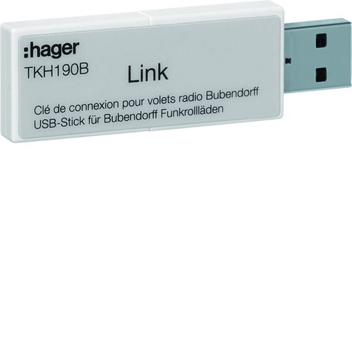 [HAG-TKH190B] Clé USB interface pour contrôleur Coviva TKP100A pour volets Bubendorff TKH190B