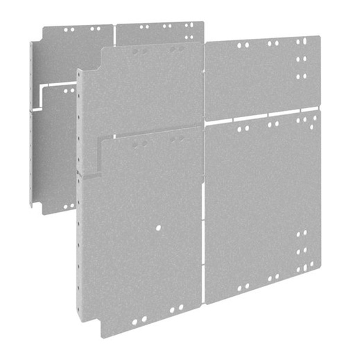 [HAG-UC3080BSO] Cloison latérale arrière pour jeu de barre optimisé en prof.quadro evo 300x800 UC3080BSO