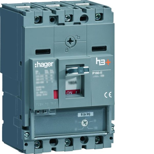 [HAG-HMS080BC] Disjoncteur Boitier Moulé h3+ P160 MAG (ICB) 3P3D In80A Icu50kA à cage HMS080BC