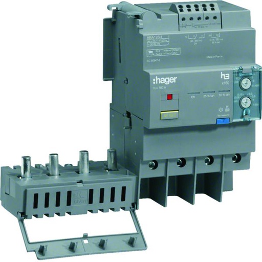 [HAG-HBA126H] Bloc différentiel x160 4P In125A Idn et temporisation réglables HBA126H