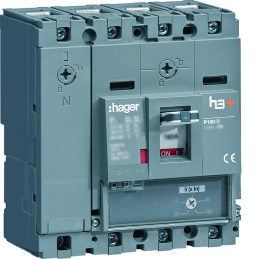 [HAG-HMS064BC] Disjoncteur Boitier Moulé h3+ P160 MAG (ICB) 4P4D In63A Icu50kA à cage HMS064BC