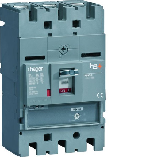 [HAG-HET200BR] Disjoncteur Boitier Moulé h3+ P250 MAG (ICB) 3P3D In200A Icu70kA à plage HET200BR