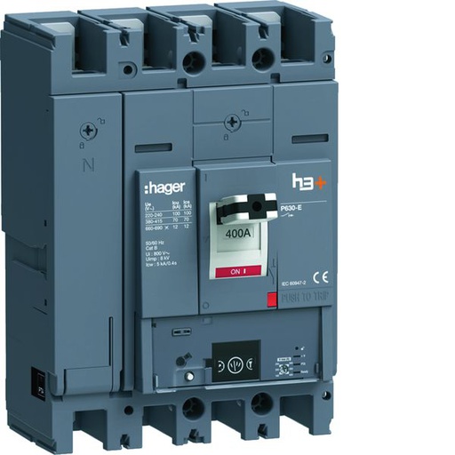 [HAG-HEW401NR] Disjoncteur Boitier Moulé h3+ P630 ENERGY 4P4D In400A Icu70kA à plage HEW401NR