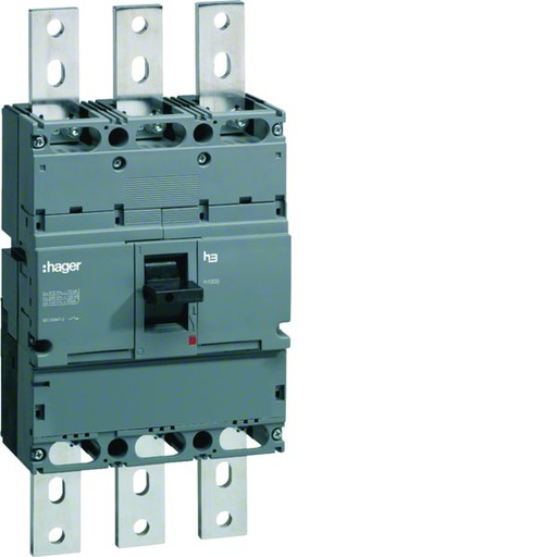 [HAG-HCE800H] Interrupteur à déclenchement libre boitier moulé h3 h1000 3P In800A à plage HCE800H