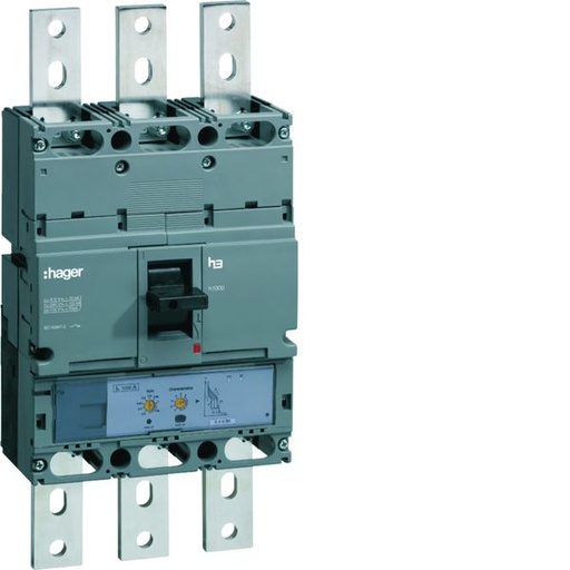 [HAG-HNE970H] Disjoncteur Boitier Moulé h3 h1600 LSI 3P In1000A Icu50kA à plage HNE970H