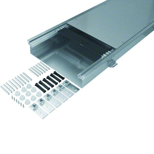 [HAG-BKW400080] Caniveau de sol affleurant avec socle en acier galvanisé BKW 400x(80-120)mm BKW400080