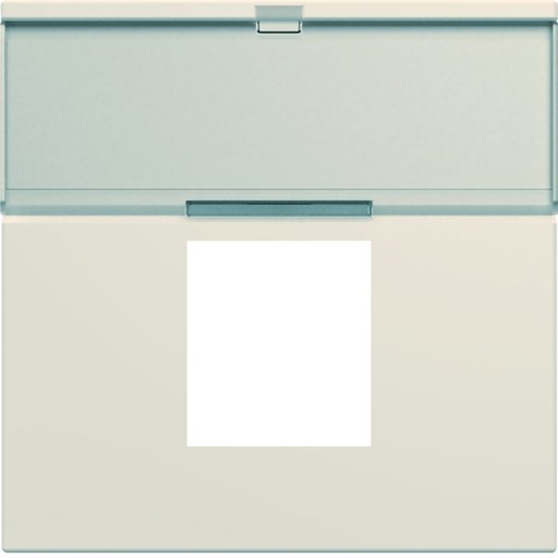 [HAG-WXD206D] Enjoliveur Gallery prise RJ45 avec porte étiquette 2 modules, finition Dune WXD206D