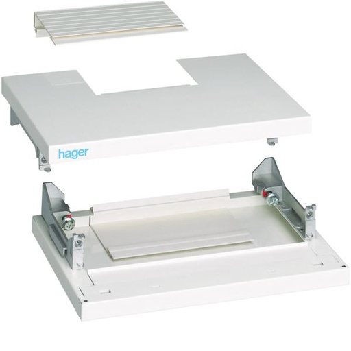 [HAG-FC426] Kit tête et base IP43 IK08 pour coffret quadro4 260x620mm RAL9010 Blanc pur FC426