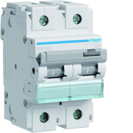 [HAG-HMC290] Disjoncteur 100A 2P 15kA Courbe C 3modules HMC290