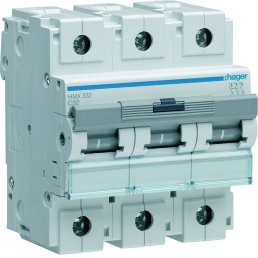 [HAG-HMX332] Disjoncteur 32A 3P 50kA Courbe C 4,5modules HMX332