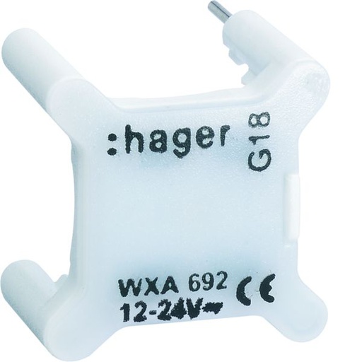 [HAG-WXA695] Voyant Gallery pour interrupteur, 12/24V, Blanc WXA695