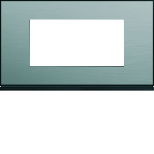 [HAG-WXP2134] Plaque de finition Gallery 4 modules Acier entraxe 57 mm WXP2134