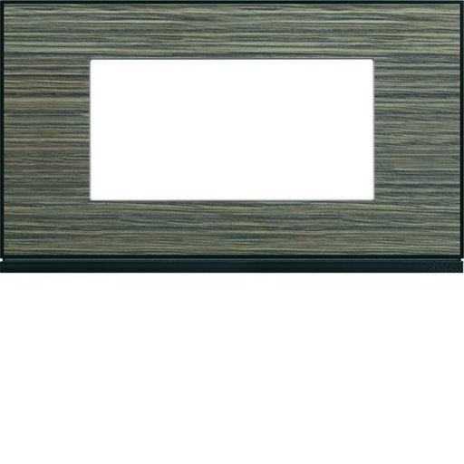 [HAG-WXP2434] Plaque de finition Gallery 4 modules Pecan entraxe 57 mm WXP2434
