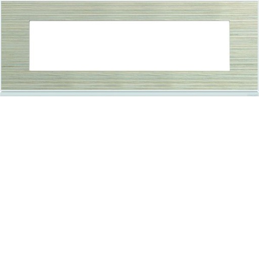 [HAG-WXP2508] Plaque de finition Gallery 8 modules Latté entraxe 71 mm WXP2508