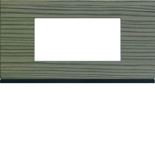 [HAG-WXP4804] Plaque de finition Gallery 4 modules Grey wood entraxe 71 mm WXP4804